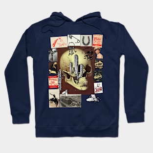 SKULL WESTERN COLLAGE Hoodie